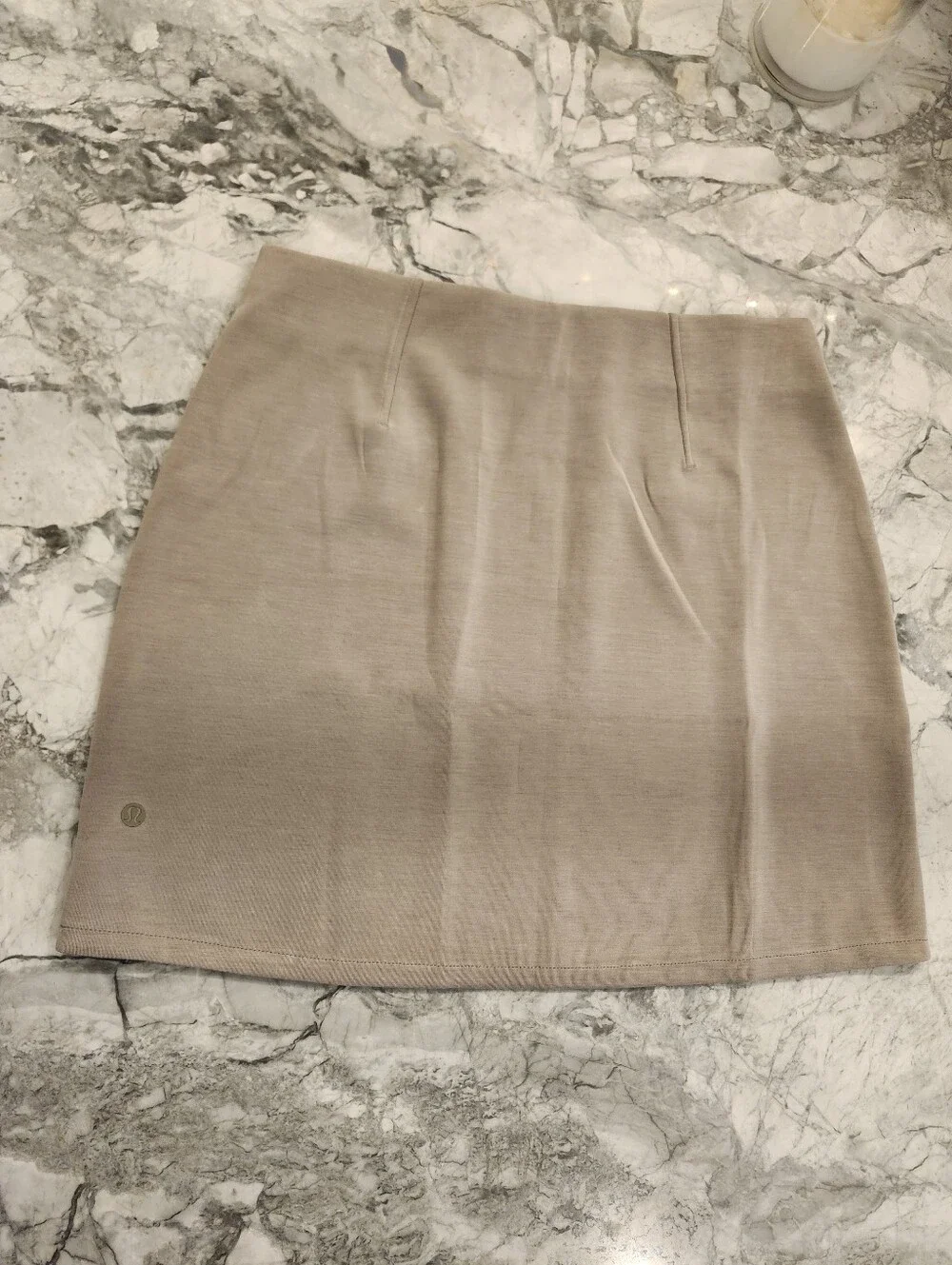 Lululemon Softstreme High-Rise Mini Skirt Warm Ash Grey M NWOT